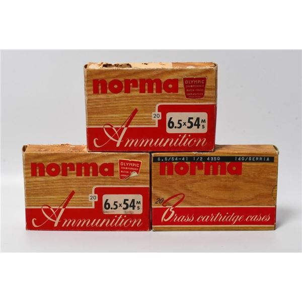 60 Rounds Of Norma 6.5x54 MS Ammunition