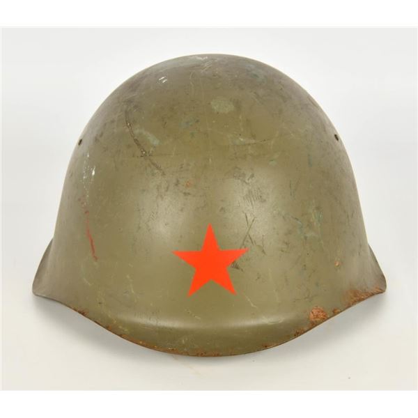 Czechoslovakian M53 helmet W/red star