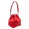 Image 3 : Louis Vuitton Red Epi Leather Petit Noe Bucket Bag