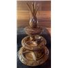 Image 1 : Stunning Decorative Teak Pinapple Party Platter 27T
