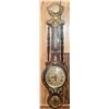 Image 1 : Vintage Barometer Wood w/ Brass Accents Wall Hanging