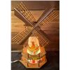 Image 1 : Vintage Wood Decorative Windmill Light