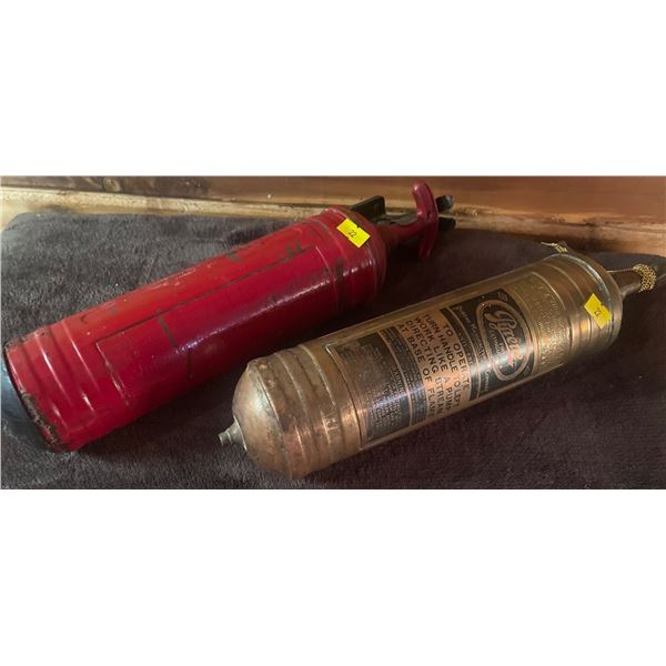 Antique Pyrene Fire Extinguishers