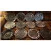 Image 1 : Pewter Plate & Ashtray Collection Vintage 12 Count