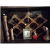 Image 1 : 12 Bottle Wine Rack Vintage Telephone Wood Pepper Mill & More