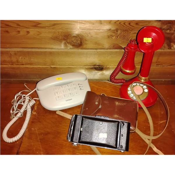 Vintage Telephones & Camera