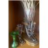 Image 4 : Decorative Glass Horn Vessels Teapot & Assorted Stemware