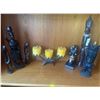 Image 1 : Aztec Egyptian & African Idols w/ Decorative Candle Holders