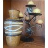 Image 3 : Ceramic Plant Pot w/ W. Germany Vase & Decorative Collectable Candle Holders