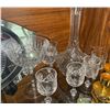 Image 2 : Assorted Crystal Stemware Golden Candle Holders Vases & More