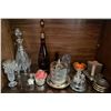 Image 1 : Vintage Decanter Collection w/ Assorted Stemware & Candle Ambience