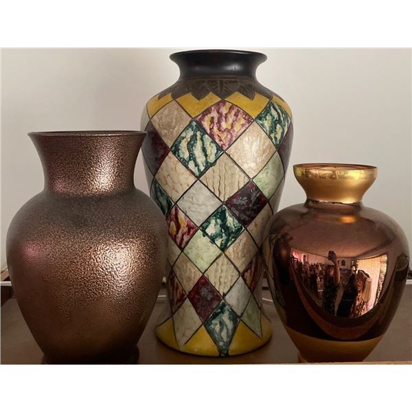 Bronze Toned Vase Collection 9T