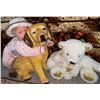 Image 2 : Baby Replica Doll w/ Ceramic Vintage Dog Statue & More