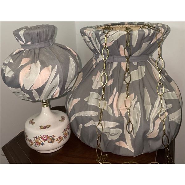 Reading Light w/ Matching Swag Lamp Shade