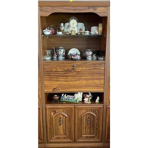 Vintage Display Cabinet Bookcase 33x14x65