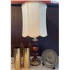 Image 1 : Decorative Lamp with German Pewter Collectable Plate & More