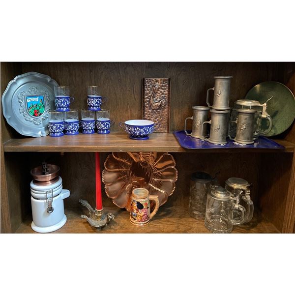Collection of Barware & Metal Decor