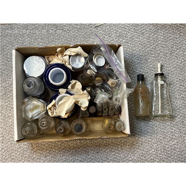 Antique Ink Wells & Medicine Bottles
