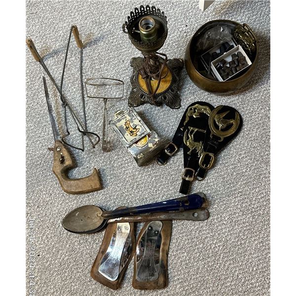 Antique Collection - Light - Horse Brasses - Wall Match Holder