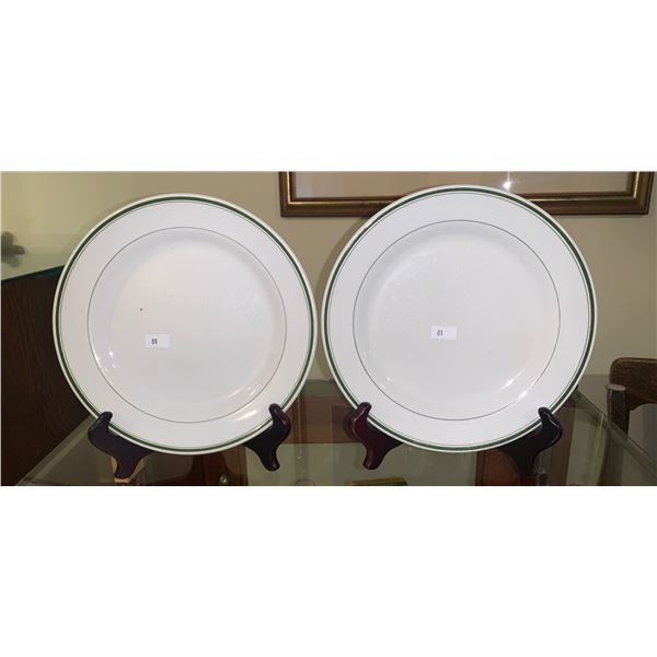 Plates set. Parlee & co. Winnipeg,  Thomas Furnival & Sons England, and Warranted  Ironstone China