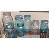 Image 1 : Blue mason jar set