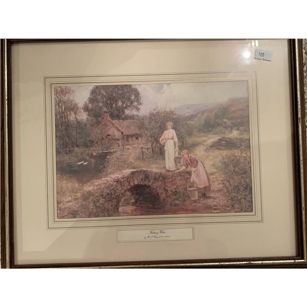 'Fetching water' by H.J. King --print; 15L, 12W