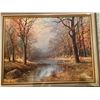Image 1 : 'October Morn' by Robert Wood-- Print with custom frame; 21T, 27W.
