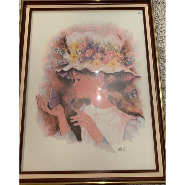 'Daydreaming' by A. Gruerio -- Print; 27T, 21W