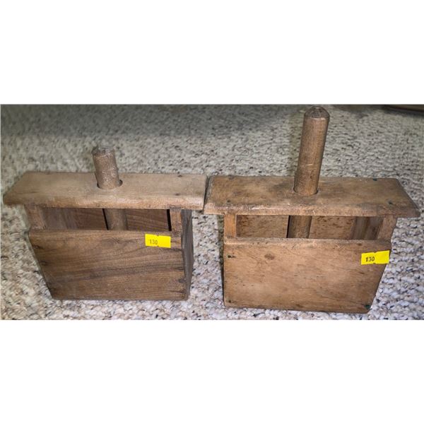 Antique butter pressers