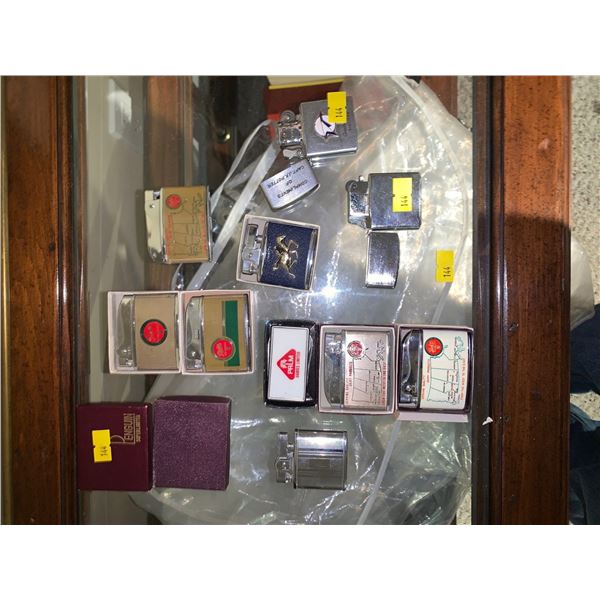 Set of vintage lighters