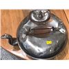 Image 2 : Large teapot with copper looking bottom; Stamped PAT 01903; 11W, 14L.