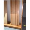 Image 5 : Tall Wooden shelving unit; has 4 wooden slabs; 36W; 11D; 80T