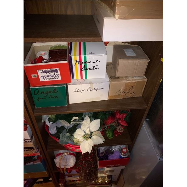 Wooden shelving unit **NOT INCLUDING CONTENTS;  24W, 12D, 72T