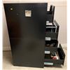Image 2 : Large black file cabinet; works, has a set of 3 keys; office contents included; 18W, 27D, 52T