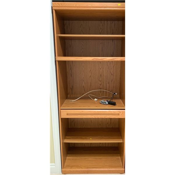 Wooden large cabinet, fits in closet; 1 pull out drawer; 31W, 20D, 75T