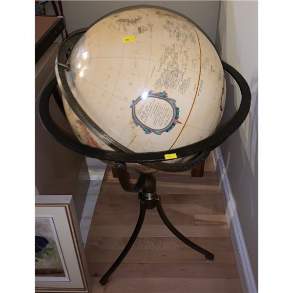 Nice tall world globe; 38T