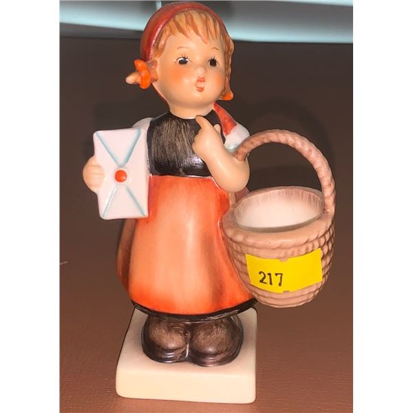 Goebel Hummel W Germany Figurine Meditation Girl Carrying Big Basket