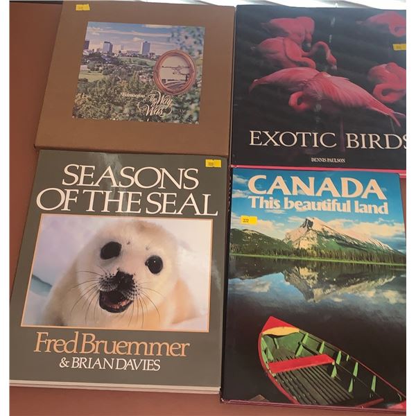 Set of various books; including 'Extraordinary lights', 'Atlas of Canada and the World', and more!
