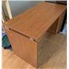 Image 1 : Wooden desk with 2 drawers; includes other wooden pieces; 48W, 24D, 30T