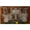 Image 1 : Set of crystal dishes; cups, holders, etc