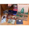 Image 1 : Set of kitchen utensils (cake knife, spaghetti set, etc), 3 glasses, card place holders and more!