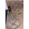 Image 1 : Set of various glasses and a large tray