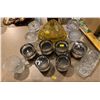 Image 1 : Various kitchen glasses and a glass treat holder
