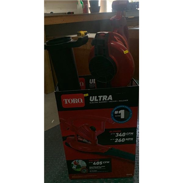 TORO electric blower + Vacuum + Mulcher