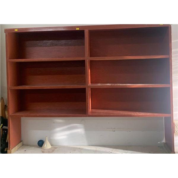 Wooden shelving unit (51W, 10D, 39T)