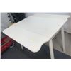 Image 1 : Foldable white table (unfolded 42W, 36D, 30T)
