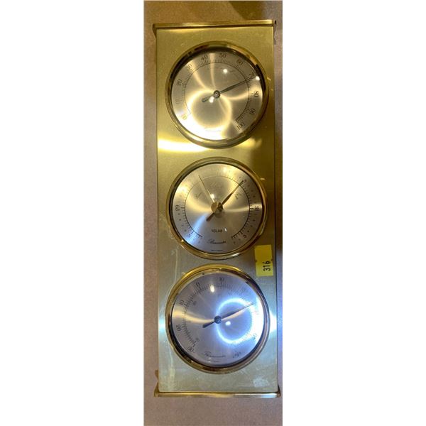 Eaton Hydrometer, Barometer, and Thermometer