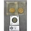 Image 1 : 1940 Canadian Quarter & 2 1867-1967 Confederation Coin Tokens
