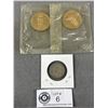 Image 2 : 1940 Canadian Quarter & 2 1867-1967 Confederation Coin Tokens