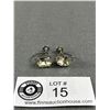 Image 1 : Pair of Large Rhinestone Signed "Coro" Earrings 1950s